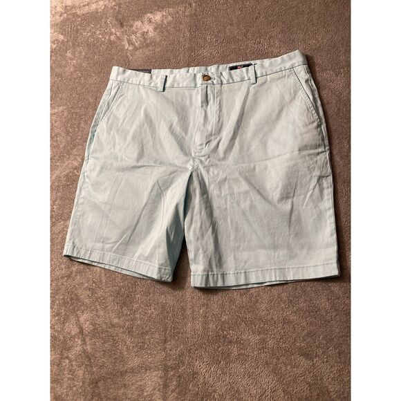 Vineyard Vines 9" Breaker Shorts Mens Size 40 Blue Chino Stretch‎ Flat Front NEW - Picture 1 of 8